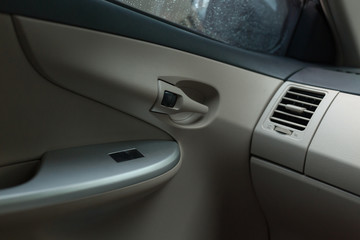 Obraz na płótnie Canvas door interior inside modern car