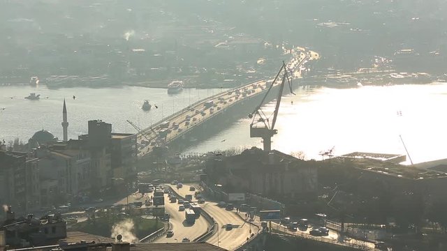 aerial view of city istanbul