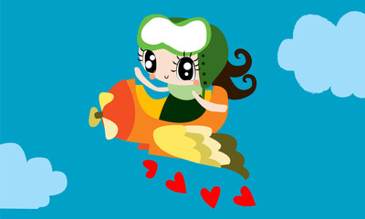 Lovely girl for valentine's day