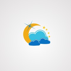 dream cloud logo vector, icon, element, and template for business