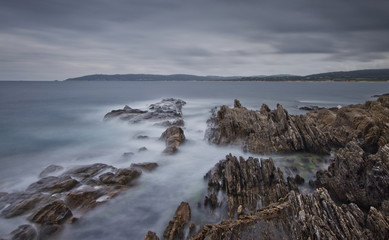 Stormy sea in Saint Tropez