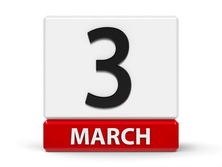 Cubes calendar 3rd March