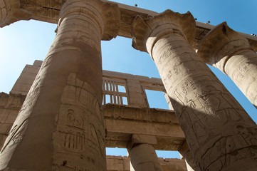 Karnak - sala hypostylowa - obrazy, fototapety, plakaty