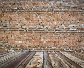 old room with brick wall