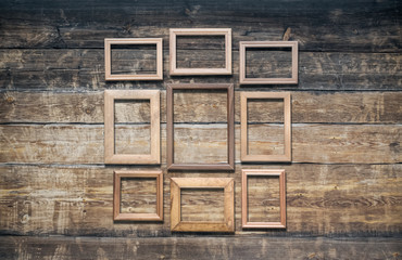 frames on old, wall