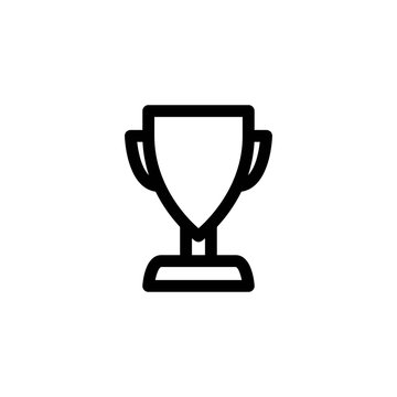 Trophy Outline Vector Icon