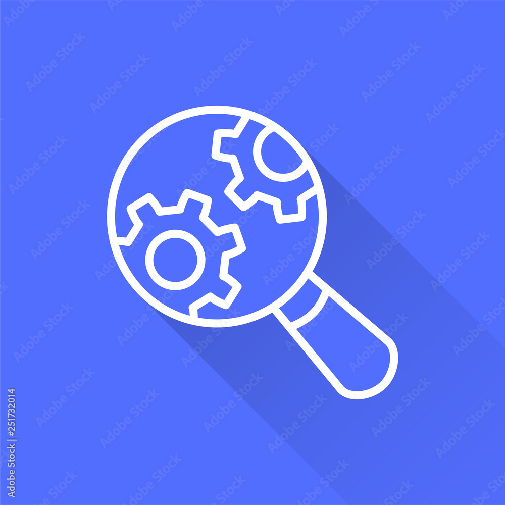 Poster data analysis - vector icon for graphic and web design.