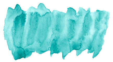 Sea azure watercolor abstract background, stain, splash paint, stain, divorce. Vintage paintings for design and decoration. With copy space for text.