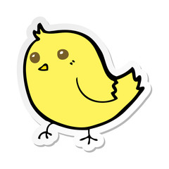 sticker of a cartoon bird