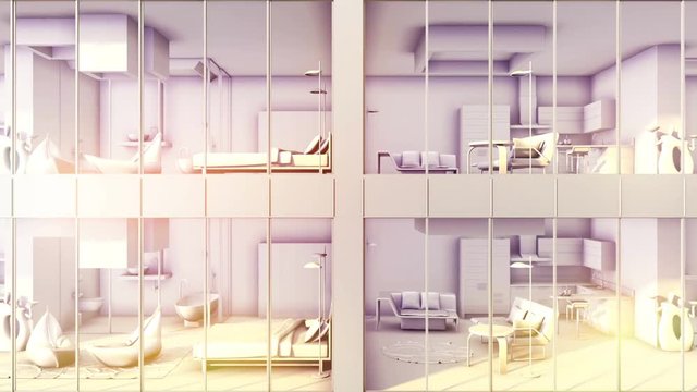 Looable outside view of sameness apartments