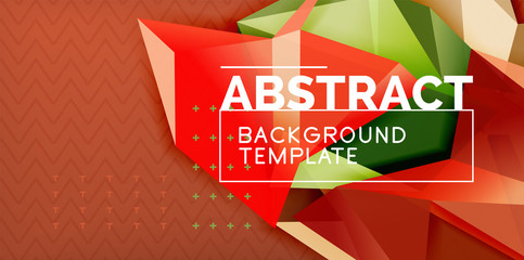 Triangular low poly background design