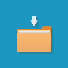 File icon, flat design vector illustration