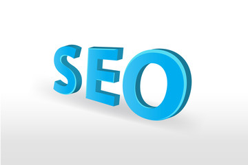 SEO 3d word vector design