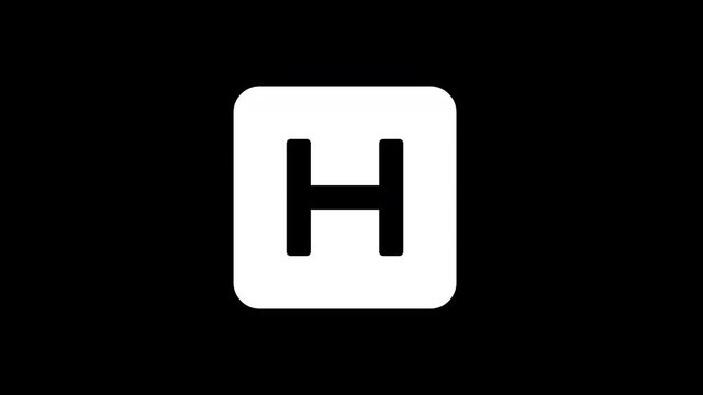 From the Glitch effect arises h square symbol. Then the TV turns off. Alpha channel Premultiplied - Matted with color black