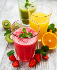 Healthy fruit smoothies