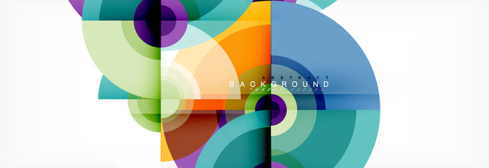 Fototapeta premium Modern circle background