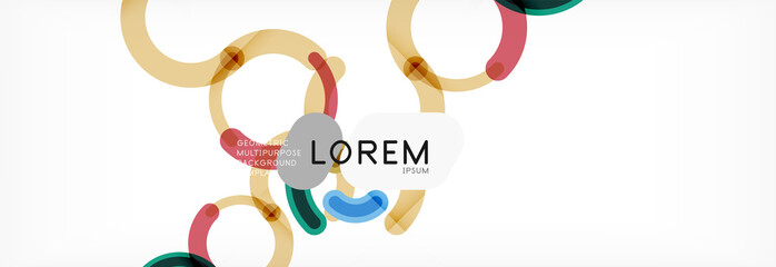 Linear design circle background