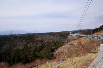 三島スカイウォークと富士山