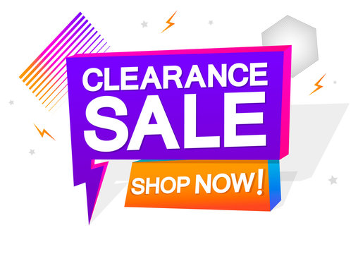 Clearance sale label, Promotion discount banner templates 17349914 PNG