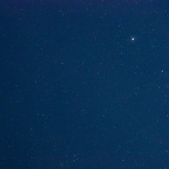 The sky is covered by many stars.