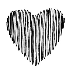 doodle hand drawn heart shaped