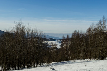 panorama górska Bieszczady 