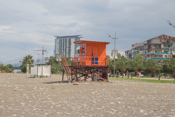 The city embankment. summer tourism mass