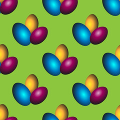 Easter egg seamless pattern