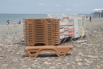 View Of Embankment Of Georgian Resort Town Of Batumi