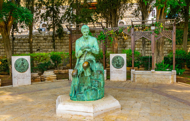 Statue of saint Joseph in Nazareth, Israel