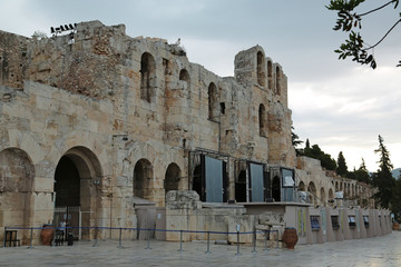 Antique structure in Athenian Acropolis, Greece