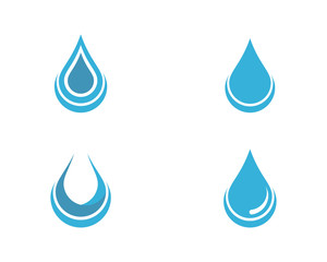 Set of abstract water drops symbols,logo template