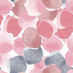 Abstract seamless pattern with colorful watercolor shapes made in vector