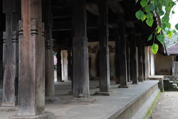 Obraz premium Wood carving temple
