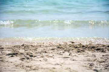Beautiful sandy beach background