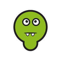 Monster icon vector template