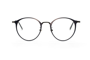 Image of modern fashionable spectacles isolated on white background, Eyewear, Glasses - obrazy, fototapety, plakaty