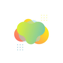 Abstract Modern Graphic Element, Liquid Background Design Vector