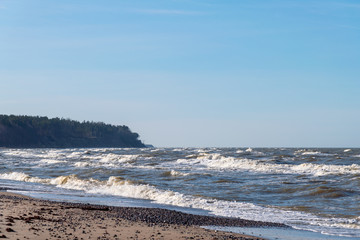 Baltic sea coast at Jurkalne, Latvia.
