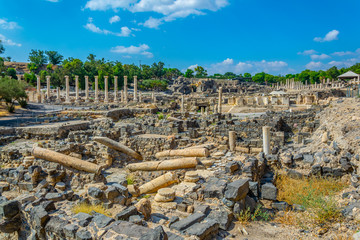 Beit Shean roman ruins in Israel