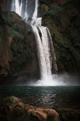 Fototapeta na wymiar Beautiful waterfalls called - Ouzoud in Morocco. Ouzoud Falls in Africa. Landscape
