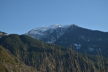 Wonderful Views Of The Pyrenees From Bielsa Village. Landscapes, Nature, History, Architecture. December 29, 2014. Bielsa, Huesca, Aragon, Spain