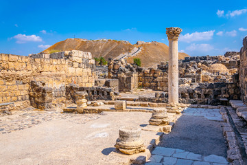 Beit Shean roman ruins in Israel