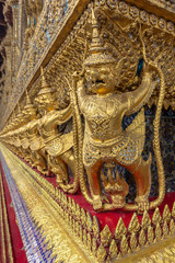 The grand palace, at the heart of Bangkok, its construction began 1782, at the order of King Phutthayotfa Chulalok. Thailand.