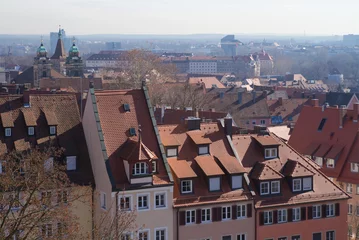 Deurstickers Über den Dächern von Nürnberg © E. Schittenhelm