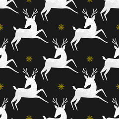 Seamless background with deer