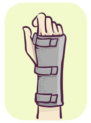 Hand Wrist Support Illustration