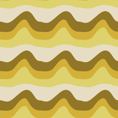 Seamless pattern background with multi-colored wavy lines.