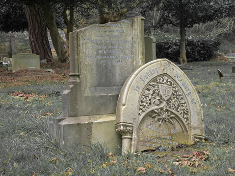 Vandalised Tombstone