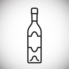 Vodka line icon on white background for graphic and web design, Modern simple vector sign. Internet concept. Trendy symbol for website design web button or mobile app